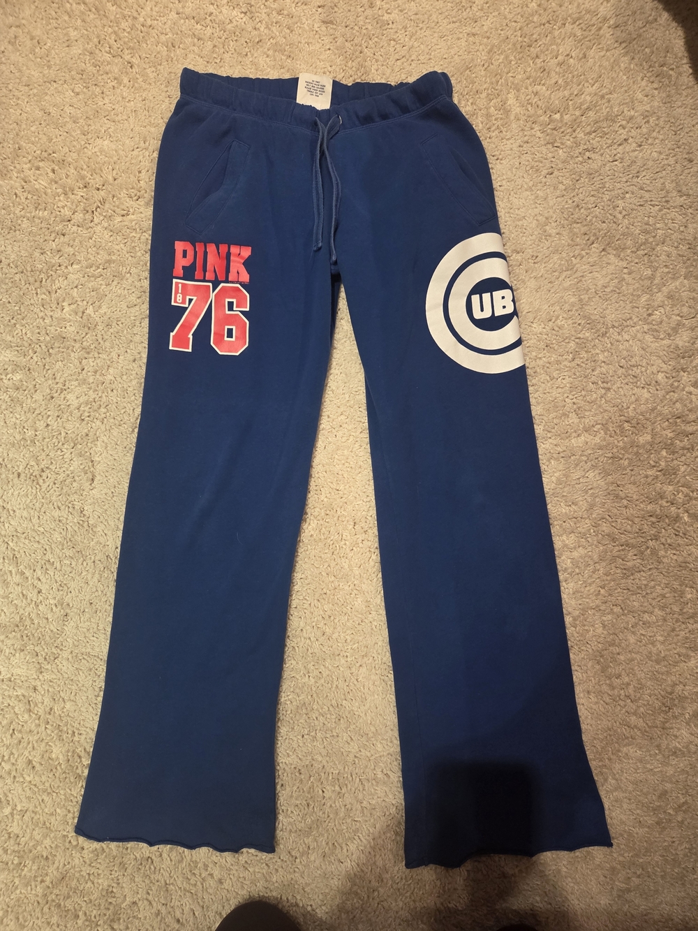 5th & Ocean Navy Blue Joggers with White and Red Graphics